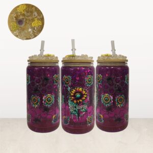 Snow Globe Tumbler with Lid