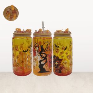 Snow Globe Tumbler with Lid