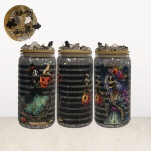 Snow Globe Tumbler with Lid